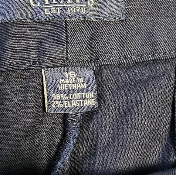 NWT Chaps shorts sz 16 NAVY BLUE - Picture 4 of 7